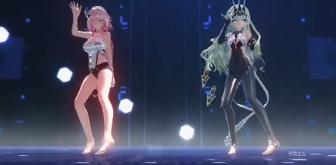 MMD崩坏三 梅比乌斯淫蛇缠身 爱莉希雅粉穴爆操 双女神3P淫乱盛宴
