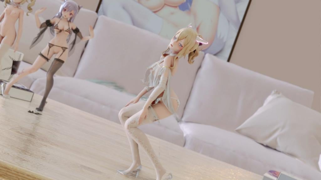 原神MMDbl09白丝御姐琴Hellovenus-Ill