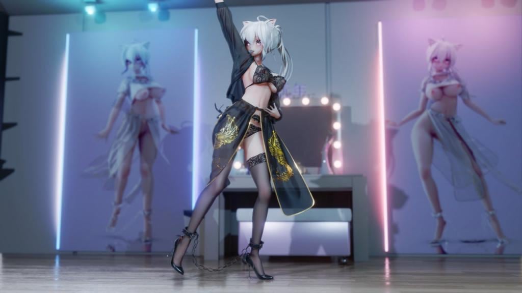 MMD78 汉服黑丝弱音 极品反差婊 古风美穴被巨根狂操到淫水横流