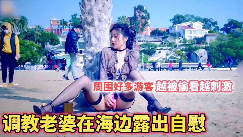 [无码] 海边调教人妻露乳自慰 众目睽睽下越看越浪
