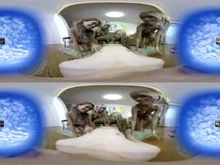 #TB[VR3D] KMVR-036 ギャルがちゃーんとヌいてくれるハーレ