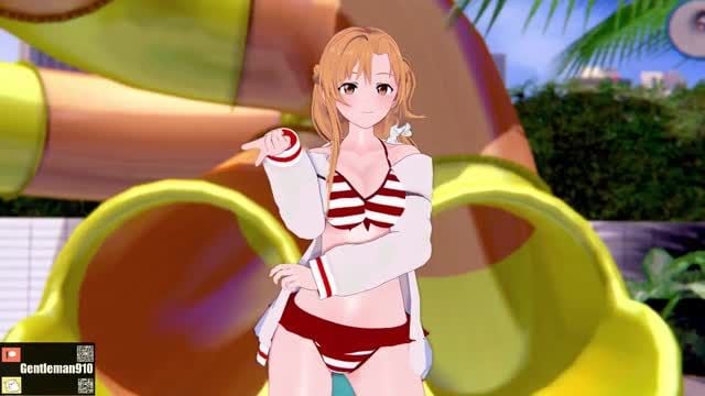 KKSMMDChocolateCream结城明日奈アスナ绀野木绵季ユウキSAO