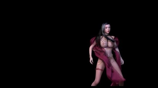 MMDLISA-SENORITA 3D巨乳舞姬淫荡热舞 骚穴若隐若现