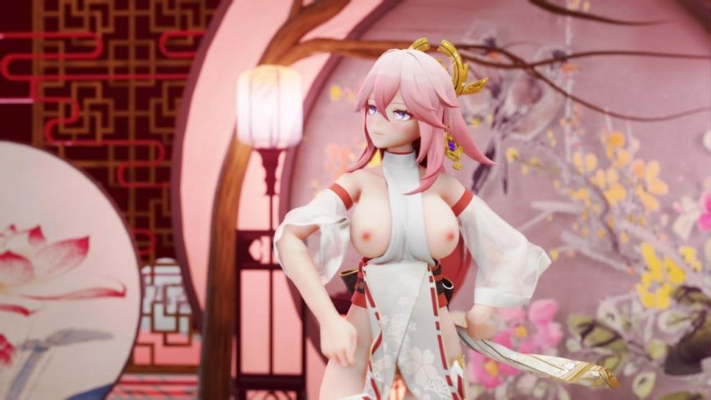 原神MMDbl28八重神子宵々古今